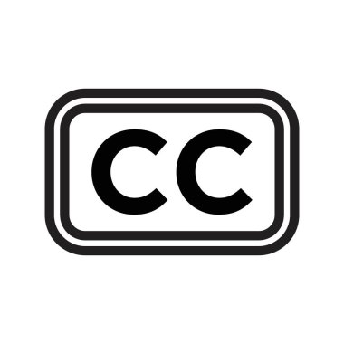 Kapalı başlık simgesi Siyah çizgi sanat vektörü siyah ve beyaz ana hat koleksiyon işareti ile