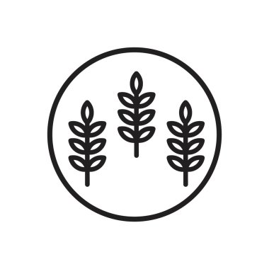 Fiber simgesi Siyah çizgi sanat vektörü siyah beyaz taslak koleksiyon işareti