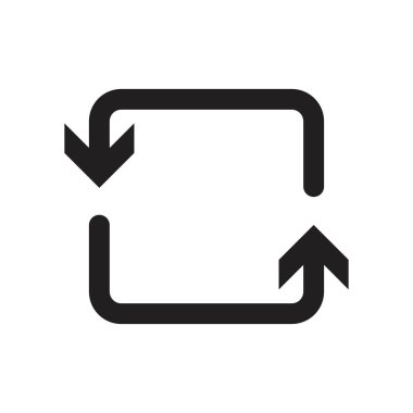 Japon geri dönüşüm sembolü Siyah çizgi sanat vektörü siyah ve beyaz ana hat koleksiyon işareti