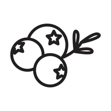 ardıç simgesi siyah çizgi sanat vektörü siyah ve beyaz ana hat koleksiyon işareti