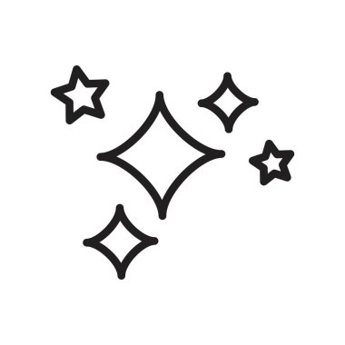 Simge simgesi Siyah çizgi sanat vektörünü siyah ve beyaz ana hat koleksiyon işareti ile parlat