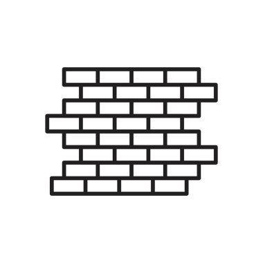 Siyah ve beyaz özet koleksiyon işaretli Wall simgesi Siyah çizgi sanat vektörü