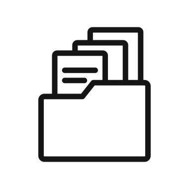 Siyah çizgi sanat vektörünü siyah beyaz taslak koleksiyon işaretinde arşivle