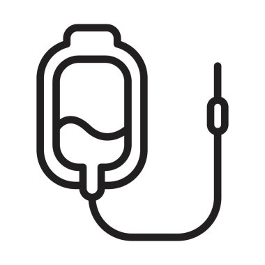 Kan nakli simgesi Siyah çizgi sanat vektörü siyah beyaz ana hat koleksiyon işareti