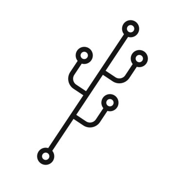 Siyah çizgi resim vektörünü siyah ve beyaz ana hat koleksiyon işareti olarak kodla