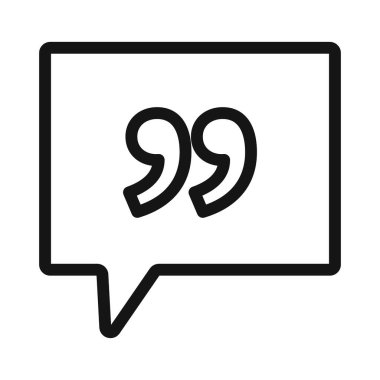 Siyah ve beyaz özet koleksiyon işareti içerisindeki yorum simgesi Siyah çizgi sanat vektörü