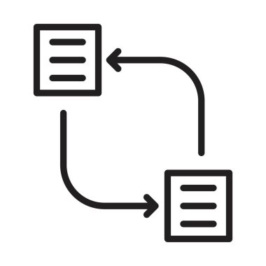 Veri transfer simgesi vektör logosu koleksiyonu veya paket grubu