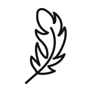 Tüylü simge siyah çizgi sanat vektörü siyah beyaz çizgi koleksiyon tablosu işareti