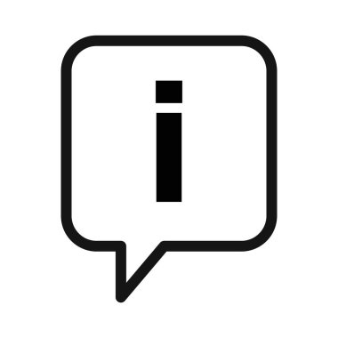 Siyah beyaz taslak koleksiyon işaretinde bilgi simgesi Siyah çizgi sanat vektörü