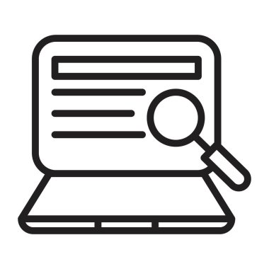 Siyah çizgi resim vektörünü siyah ve beyaz ana hat koleksiyon işaretinde ara