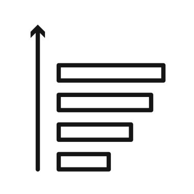 Simge siyah çizgi sanat vektörünü siyah ve beyaz ana hat koleksiyon işareti ile sırala