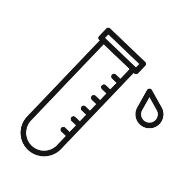 Siyah çizgi sanat vektörünü siyah beyaz taslak koleksiyon işaretinde test et