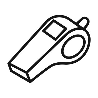 Siyah ve beyaz özet koleksiyon işareti ile siyah çizgi sanat vektörünü ıslık simgesi