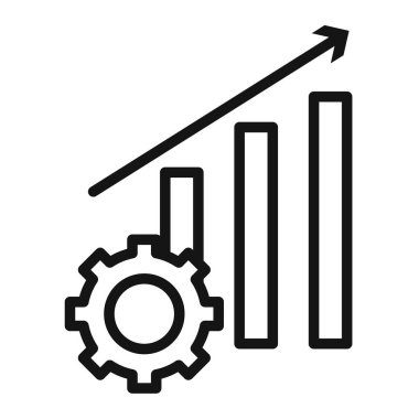 ticari mükemmeliyet simgesi Siyah çizgi sanat vektörü siyah beyaz ana hat koleksiyon işareti