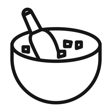 Şarap şişesi simgesi soğutma Siyah çizgi sanat vektörü siyah beyaz ana hat koleksiyon işareti