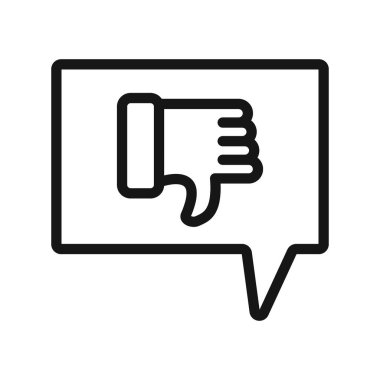 Eleştiri simgesi Siyah çizgi sanat vektörü siyah beyaz ana hat koleksiyon işareti