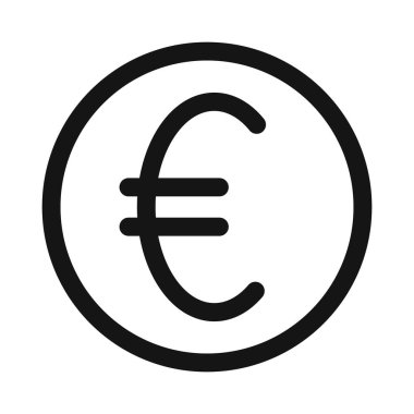 Avro simgesi Siyah çizgi sanat vektörü siyah beyaz ana hat koleksiyon işareti