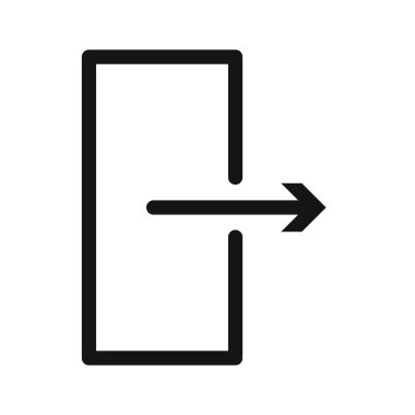 Siyah çizgi sanat vektörünü siyah beyaz taslak koleksiyon işaretinde bırak