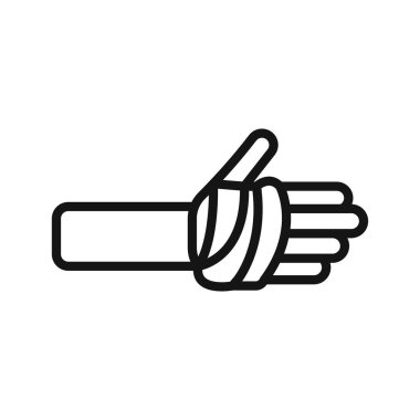 el kazası simgesi Siyah çizgi sanat vektörü siyah beyaz ana hat koleksiyon işareti