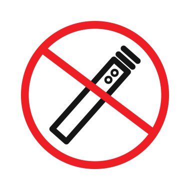 Siyah beyaz taslak koleksiyon işaretinde Elektronik Buharlaşma simgesi siyah çizgi sanat vektörü yok