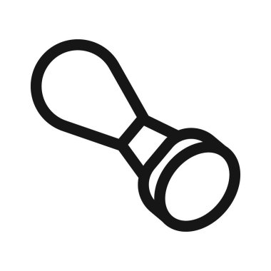 Siyah çizgi sanat vektörünü siyah beyaz taslak koleksiyon işareti ile damgalayın