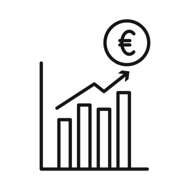 Avrupa grafik simgesi Siyah çizgi sanat vektörü siyah beyaz ana hat koleksiyon işareti