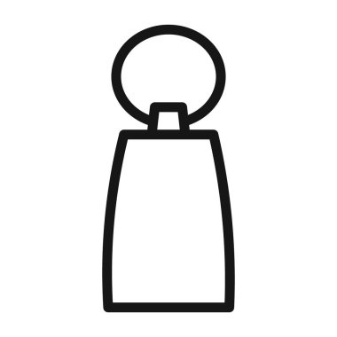 Key Chain Simgesi Siyah çizgi sanat vektörü siyah ve beyaz ana hat koleksiyon işareti
