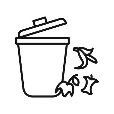 Kalan simge siyah çizgi sanat vektörünü siyah ve beyaz ana hat koleksiyon işareti ile ortadan kaldırır