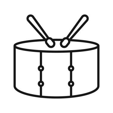 Trampet simgesi Siyah çizgi sanat vektörü siyah beyaz ana hat koleksiyon işareti