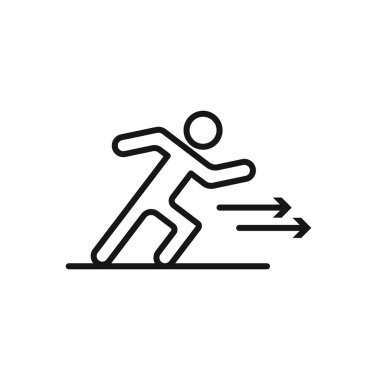 Siyah çizgi sanat vektörünü siyah ve beyaz ana hatlar koleksiyon işareti ile spint simgesi