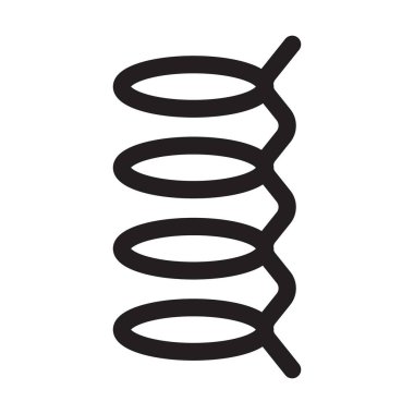 bahar simgesi Siyah çizgi sanat vektörü siyah ve beyaz ana hat koleksiyon işareti