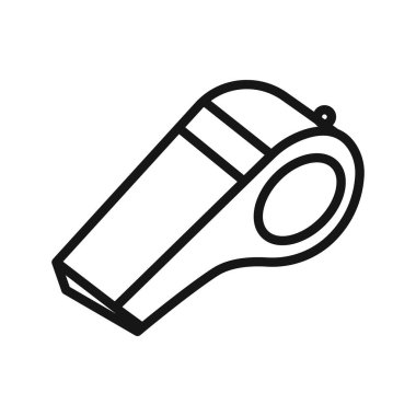 Siyah ve beyaz özet koleksiyon işareti ile siyah çizgi sanat vektörünü ıslık simgesi