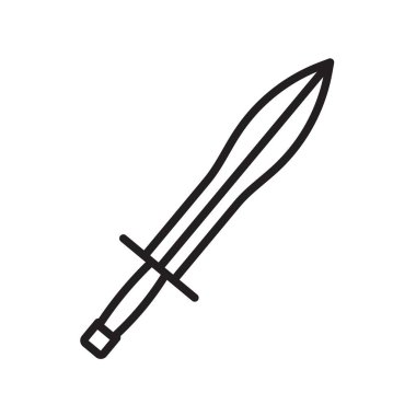 Xifos simgesi Siyah çizgi sanat vektörü siyah ve beyaz ana hat koleksiyon işareti