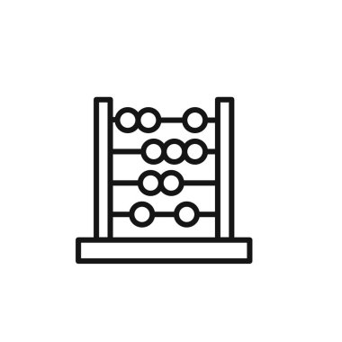 Abaküs simgesi özet koleksiyonu ya da siyah beyaz olarak ayarlandı