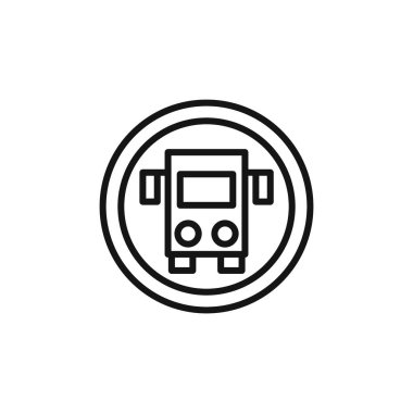 bus simgesi taslak koleksiyonu ya da siyah beyaz olarak ayarlandı