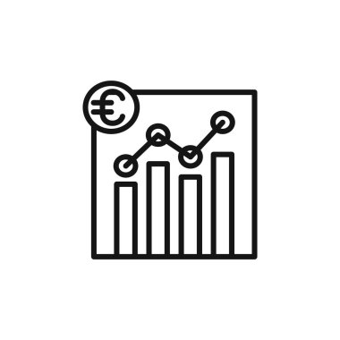 Euro grafik ana hatları koleksiyonu ya da siyah beyaz olarak ayarlandı