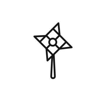 kağıt yel değirmeni simgesi özet koleksiyonu ya da siyah beyaz olarak ayarlanır