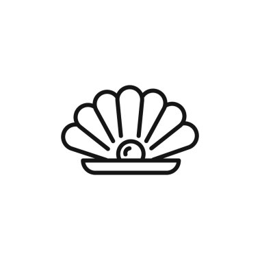 İnci simgesi özet koleksiyonu ya da siyah beyaz olarak ayarlanmış