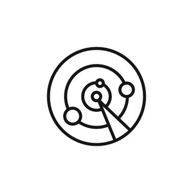 radar algılama simgesi özet koleksiyonu ya da siyah beyaz olarak ayarlandı