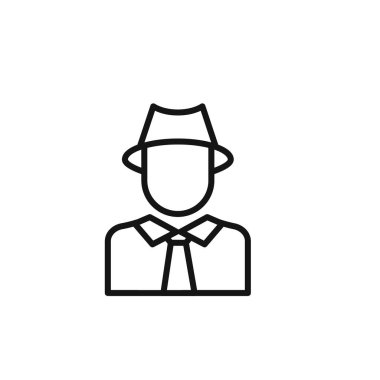 Gizli ajan simgesi özet koleksiyonu ya da siyah beyaz olarak ayarlandı