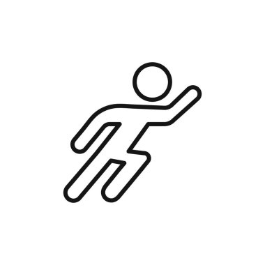 Hızlı koşma simgesi taslak koleksiyonu veya siyah beyaz olarak ayarlansın