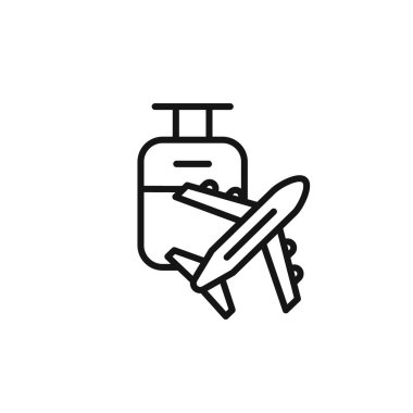 seyahat simgesi özet koleksiyonu ya da siyah beyaz olarak ayarlanır