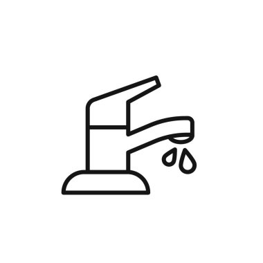 Su musluğu simgesi taslak koleksiyonu ya da siyah beyaz olarak ayarlansın