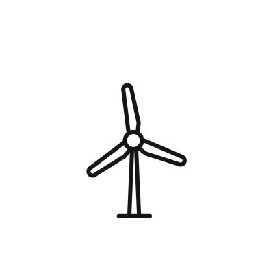 Rüzgar türbini simgesi taslak koleksiyonu ya da siyah beyaz olarak ayarlansın