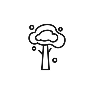 Kış ağacı simgesi özeti koleksiyonu ya da siyah beyaz olarak ayarlanır