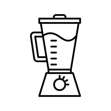 Blender simgesi doğrusal logo işareti web için siyah ve beyaz olarak belirlendi