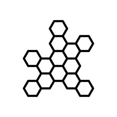propolis simgesi doğrusal logo işareti web için siyah beyaz olarak belirlendi