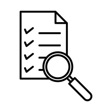 değerlendirme simgesi doğrusal logo işareti koleksiyonu web için siyah ve beyaz olarak ayarlandı