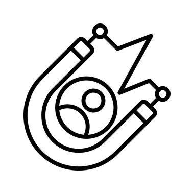 Çekim simgesi doğrusal logo işareti web için siyah ve beyaz olarak belirlendi