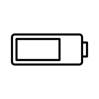 Batarya şarj simgesi doğrusal logo işareti web için siyah beyaz koleksiyonu